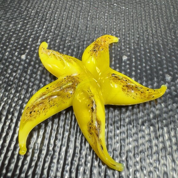 Venetian Art Glass Hand Blown Starfish Hand Made Italian Glass Delicate Figure - Picture 7 of 12